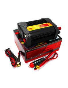 Imagen de Inversor de Voltaje 12V 200W Universal Power con cables de iniciar 2