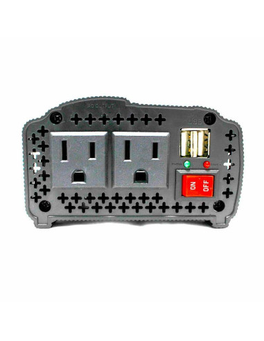 Imagen de Inversor de Voltaje 12V 200W Universal Power  - detalle conectores de salida