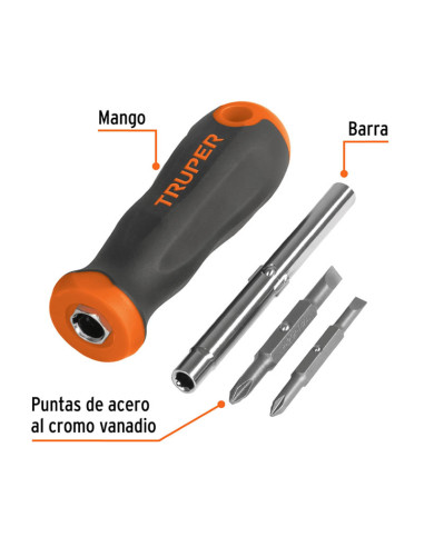 Imagen de Destornillador Doble Punta TRUPER 14200 - vista descripcion