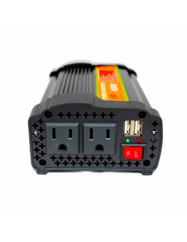 Imagen de Inversor de Voltaje 12V 400W Universal Power - detalle conectores de salida