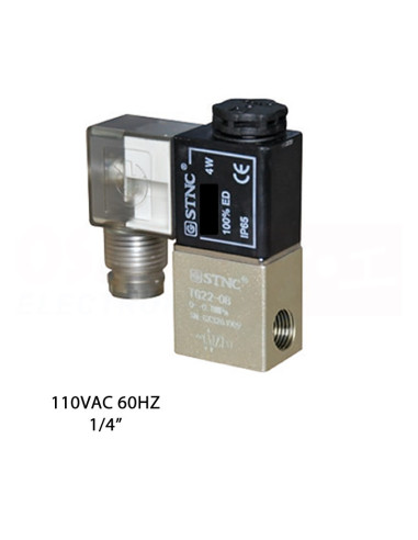 Imagen de Válvula solenoide TG22-08 110VAC 1/4" - vista superior