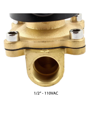 Imagen de Electroválvula Solenoide 2W-160-15 1/2" 110VAC - vista conector