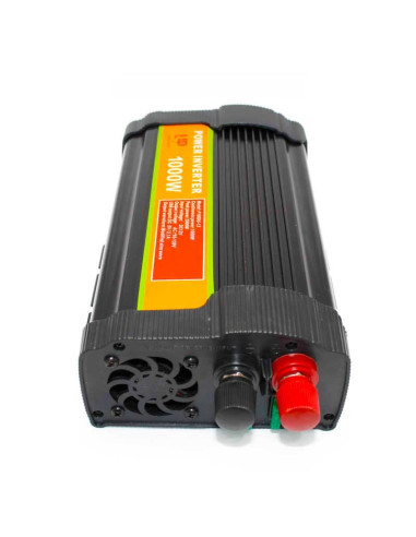 Imagen de Inversor de Voltaje 12V 1000W Universal Power - detalle conectores de entrada