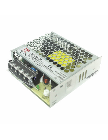Imagen de Fuente Switchada Conmutada UP 24vdc 3.2Amp UP-75-24 - vista lateral