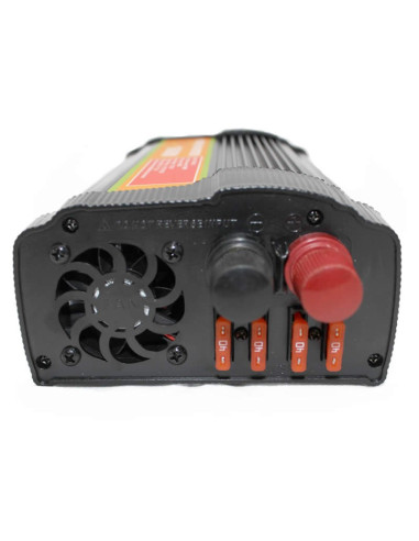 Imagen de Inversor de Voltaje 12V 1500W Universal Power - detalle conectores de entrada