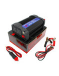 Imagen de Inversor de Voltaje 24V 300W Universal Power con cables de iniciar y empaque