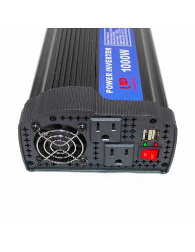 Imagen de Inversor de Voltaje 24V 1000W Universal Power - detalle conectores de salida