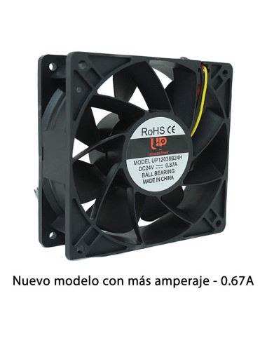 Imagen de Ventilador Axial Balinera UP 120X120X38mm 24VDC - vista etiqueta