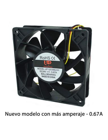 Imagen de Ventilador Axial Balinera UP 120X120X38mm 24VDC - vista frontal