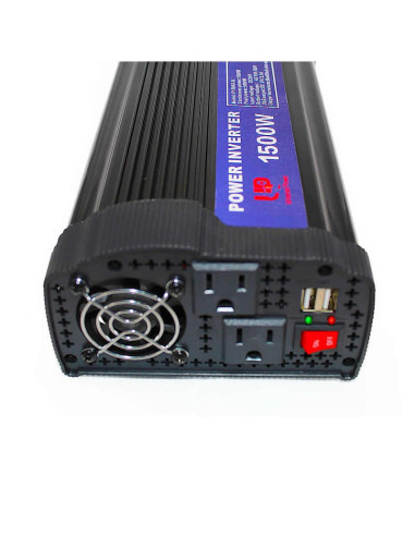 Imagen de Inversor de Voltaje 24V 1500W Universal Power
- Detalle de conectores de salida