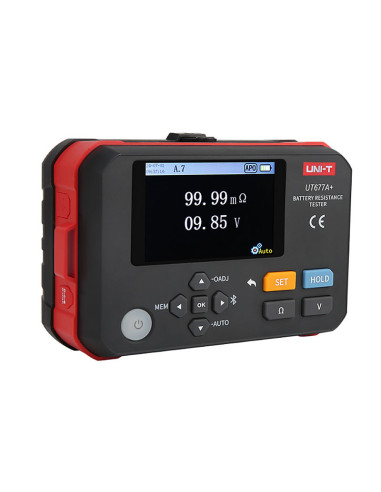 Imagen de Probador de resistencia interna de batería UT677A+ Nuevo Modelo - vista lateral.