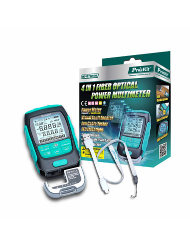 Imagen de Pro’sKit MT-7616 medidor óptico 4 en 1 OPM VFL cable tester - vista empaque