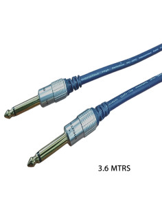 Imagen de Cable 1 x 1 Plug 1/4 Monofónico  Lujo Digital Taiwán MC-2167F 3.6mtr - vista principal 2