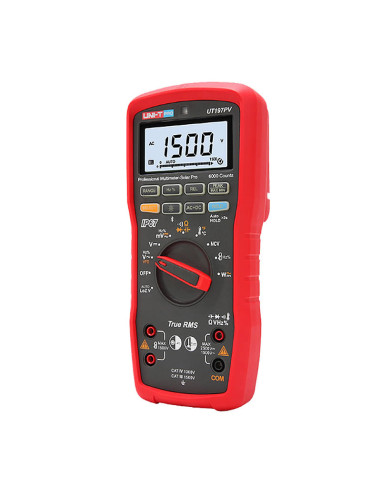 Imagen de Multímetro Digital UNI-T UT197PV True RMS - vista frontal izquierda