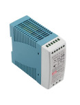 Imagen de Fuente conmutada MeanWell MDR-60-12 12V 5A 60W Riel DIN - vista lateral
