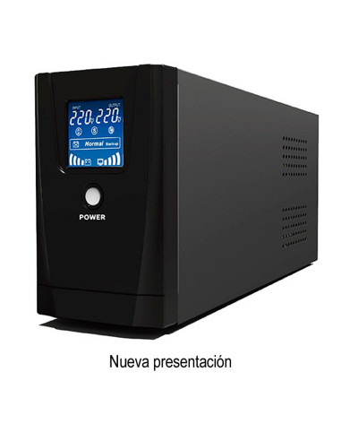 Imagen de UPS Interactiva 3kVA Netion - vista lateral con display