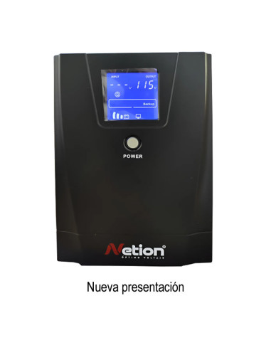 Imagen de UPS Interactiva 3kVA Netion - vista frontal con display