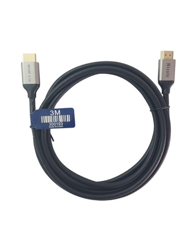 Imagen de Cable HDMI 8K 48Gbps Ultra HD 3mtr Nicols 300193 - vista principal