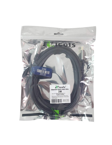 Imagen de Cable HDMI 8K 48Gbps Ultra HD 3mtr Nicols 300193 - vista empaque