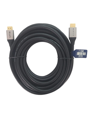 Imagen de Cable HDMI 8K 48Gbps Ultra HD 7.5mtr Nicols 300195 - vista cable