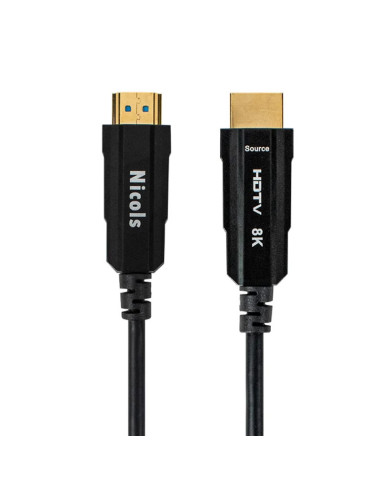 Imagen de Cable HDMI Fibra Óptica 100 Metros 8K Ultra Alta Velocidad 300143 - vista conectores
