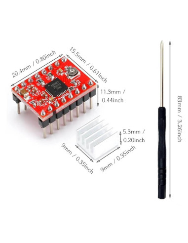 Imagen de Driver A4988 Motor Paso a Paso - vista tamaño
