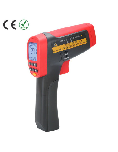 Imagen Termómetro Infrarojo Profesional UT305C Vista lateral derecho trasero